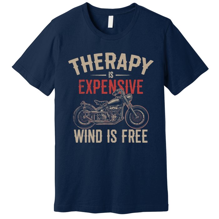 Motorcycle Therapy Funny Premium T-Shirt