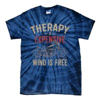 Motorcycle Therapy Funny Tie-Dye T-Shirt