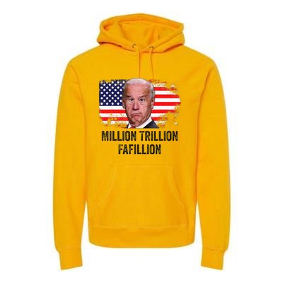 Million Trillion Fafillion Confused Biden Trump Debates 2024 Premium Hoodie