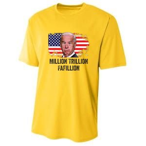 Million Trillion Fafillion Confused Biden Trump Debates 2024 Youth Performance Sprint T-Shirt