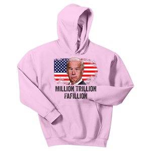 Million Trillion Fafillion Confused Biden Trump Debates 2024 Kids Hoodie