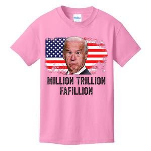 Million Trillion Fafillion Confused Biden Trump Debates 2024 Kids T-Shirt