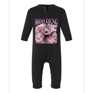 Moodeng The Famous Baby Pigmy Hippo Moodeng Infant Fleece One Piece