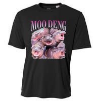 Moodeng The Famous Baby Pigmy Hippo Moodeng Cooling Performance Crew T-Shirt