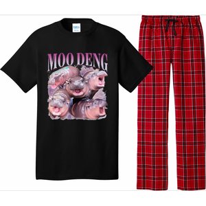 Moodeng The Famous Baby Pigmy Hippo Moodeng Pajama Set