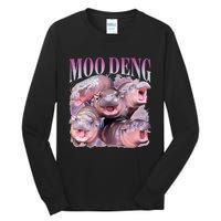 Moodeng The Famous Baby Pigmy Hippo Moodeng Tall Long Sleeve T-Shirt