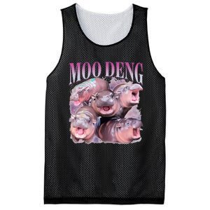 Moodeng The Famous Baby Pigmy Hippo Moodeng Mesh Reversible Basketball Jersey Tank