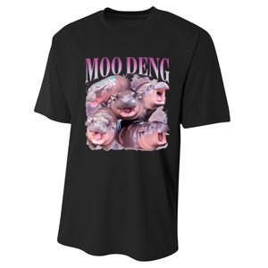 Moodeng The Famous Baby Pigmy Hippo Moodeng Performance Sprint T-Shirt