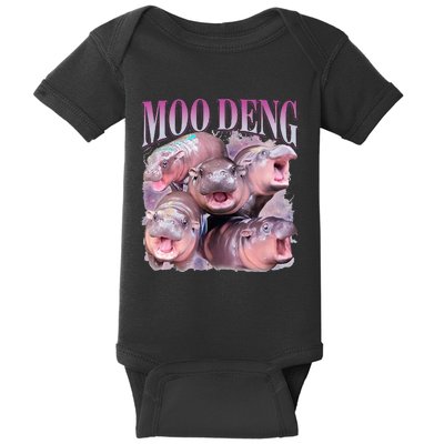 Moodeng The Famous Baby Pigmy Hippo Moodeng Baby Bodysuit