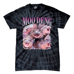 Moodeng The Famous Baby Pigmy Hippo Moodeng Tie-Dye T-Shirt