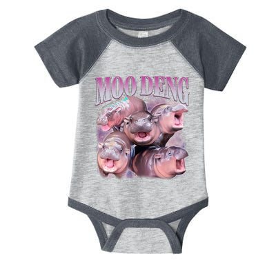 Moodeng The Famous Baby Pigmy Hippo Moodeng Infant Baby Jersey Bodysuit