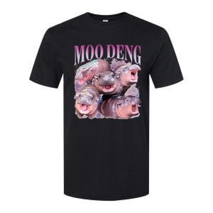 Moodeng The Famous Baby Pigmy Hippo Moodeng Softstyle CVC T-Shirt