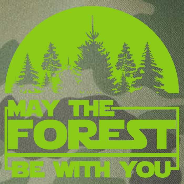 May The Forest Be With You Legacy Tie Dye Trucker Hat