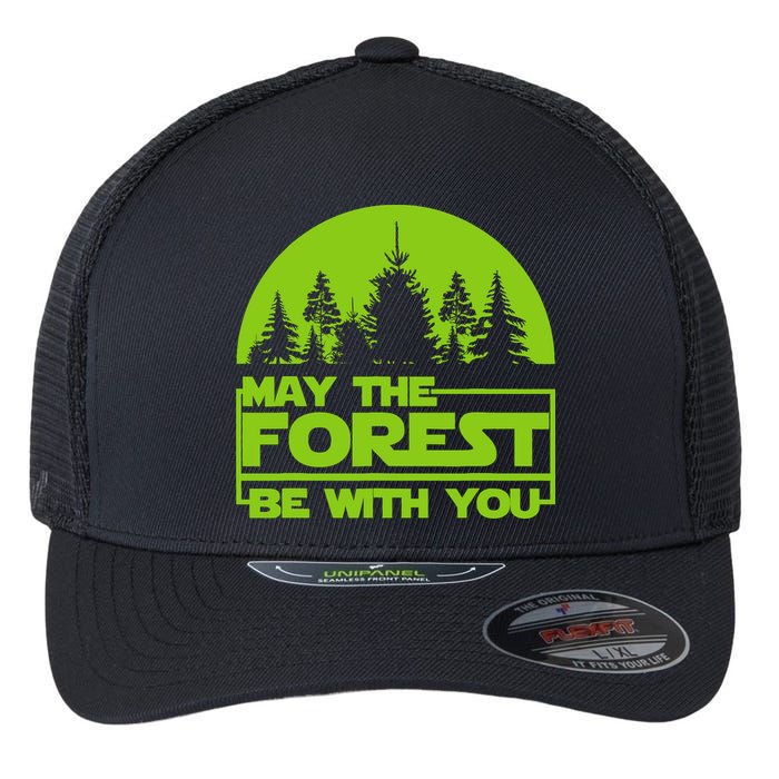 May The Forest Be With You Flexfit Unipanel Trucker Cap