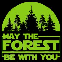 May The Forest Be With You Flexfit Unipanel Trucker Cap