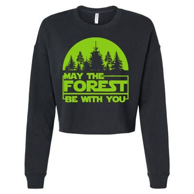May The Forest Be With You Cropped Pullover Crew