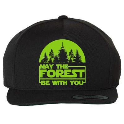 May The Forest Be With You Wool Snapback Cap