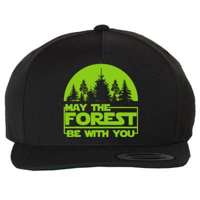 May The Forest Be With You Wool Snapback Cap