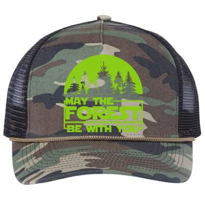 May The Forest Be With You Retro Rope Trucker Hat Cap