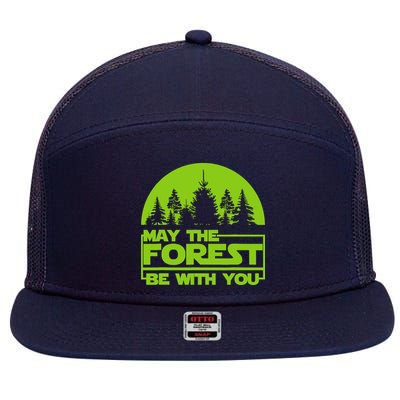 May The Forest Be With You 7 Panel Mesh Trucker Snapback Hat