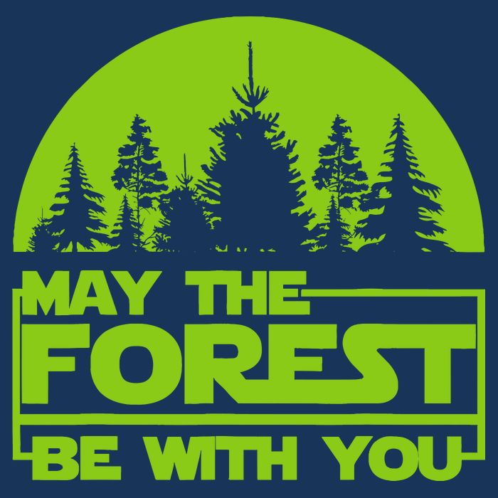 May The Forest Be With You 7-Panel Snapback Hat