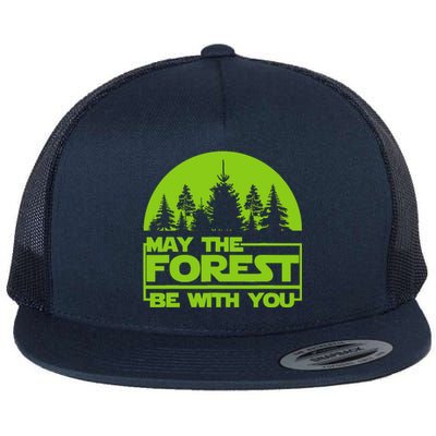 May The Forest Be With You Flat Bill Trucker Hat