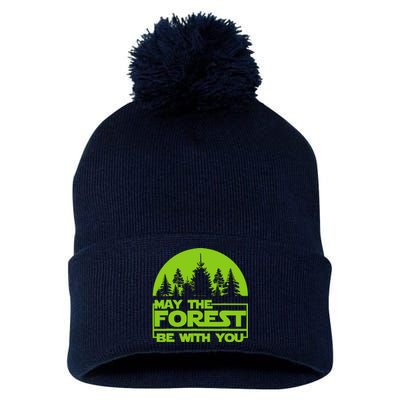 May The Forest Be With You Pom Pom 12in Knit Beanie