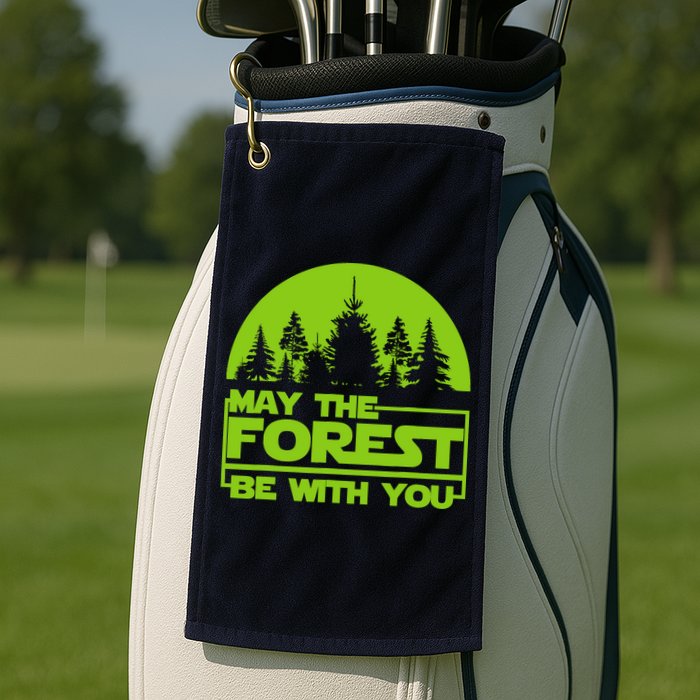 May The Forest Be With You Golf Towel