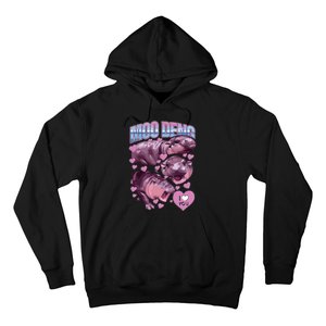 Moodeng The Famous Baby Pigmy Hippo Moodeng Hoodie