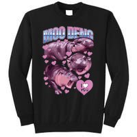 Moodeng The Famous Baby Pigmy Hippo Moodeng Tall Sweatshirt