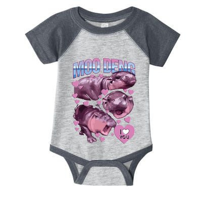 Moodeng The Famous Baby Pigmy Hippo Moodeng Infant Baby Jersey Bodysuit