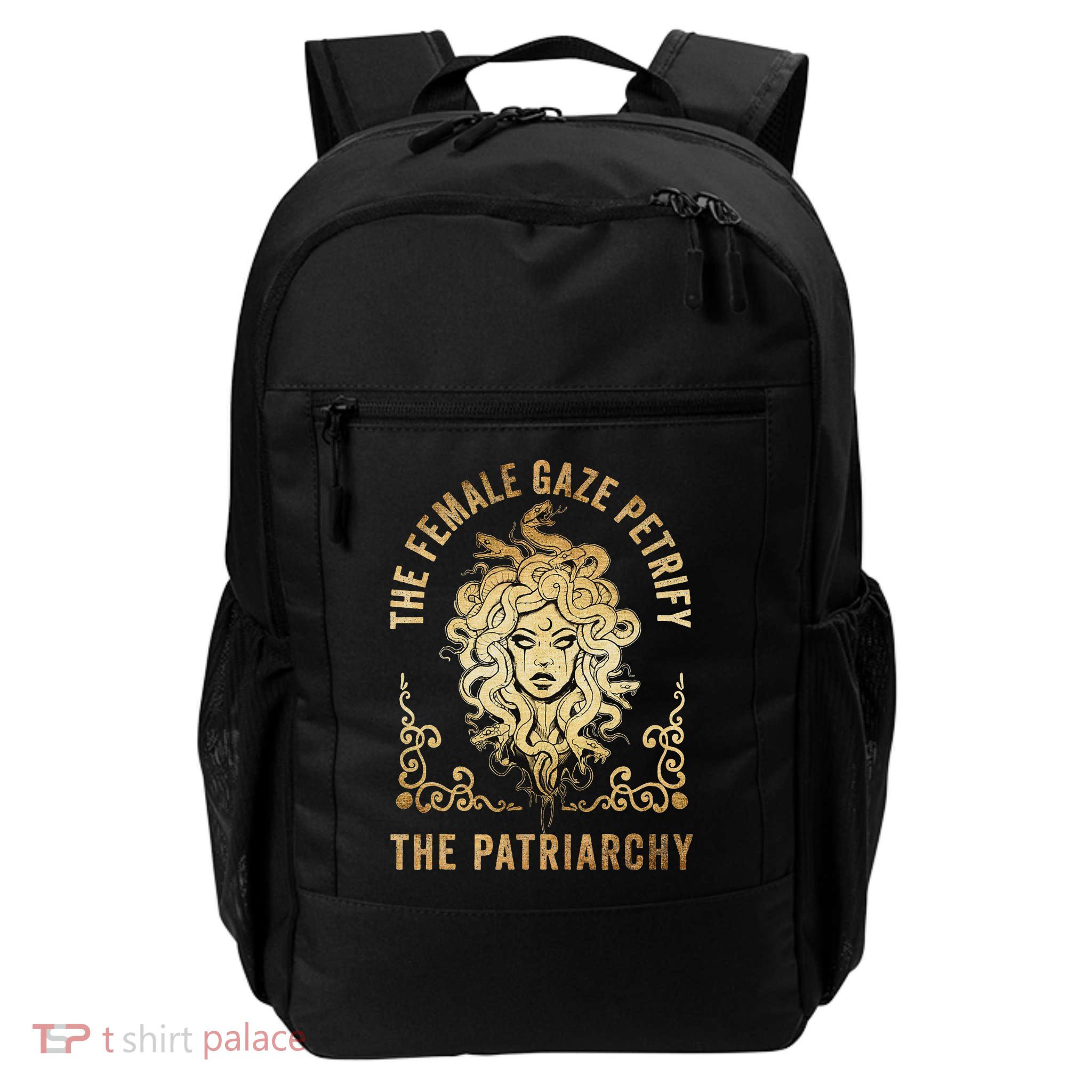 Medusa The Female Gaze Petrify The Patriarchy Daily Commute Backpack