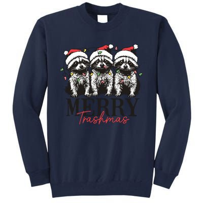 Merry Trashmas Funny Christmas Raccoon Christmas Animal Tall Sweatshirt