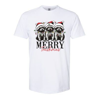 Merry Trashmas Funny Christmas Raccoon Christmas Animal Softstyle CVC T-Shirt