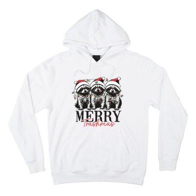 Merry Trashmas Funny Christmas Raccoon Christmas Animal Hoodie