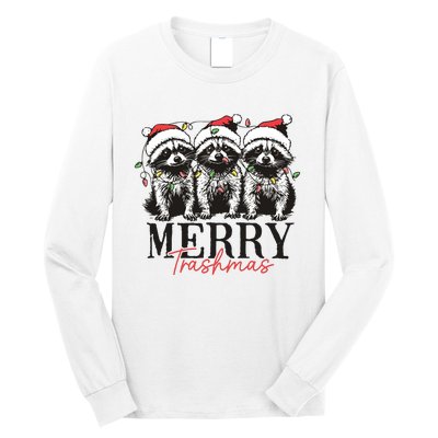 Merry Trashmas Funny Christmas Raccoon Christmas Animal Long Sleeve Shirt