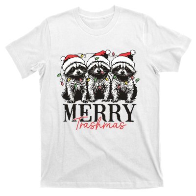 Merry Trashmas Funny Christmas Raccoon Christmas Animal T-Shirt