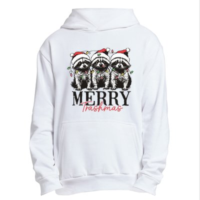 Merry Trashmas Funny Christmas Raccoon Christmas Animal Urban Pullover Hoodie