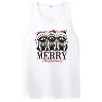 Merry Trashmas Funny Christmas Raccoon Christmas Animal PosiCharge Competitor Tank