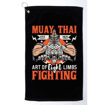 Muay Thai Fighting Mma Thai Boxing Mixed Martial Arts Gift Platinum Collection Golf Towel