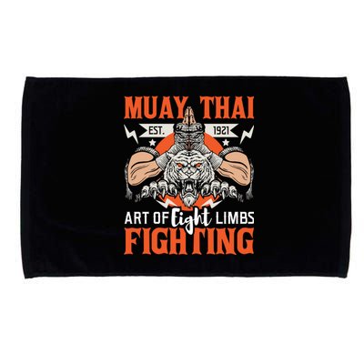 Muay Thai Fighting Mma Thai Boxing Mixed Martial Arts Gift Microfiber Hand Towel