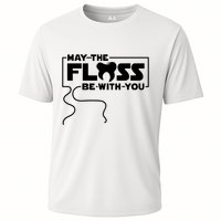 May The Floss Be With You Dentist Dentistry Dental Cooling Performance Crew T-Shirt