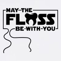 May The Floss Be With You Dentist Dentistry Dental Cooling Performance Crew T-Shirt