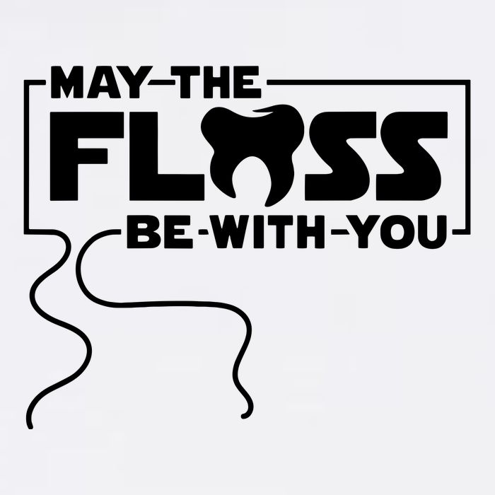 May The Floss Be With You Dentist Dentistry Dental Cooling Performance Crew T-Shirt