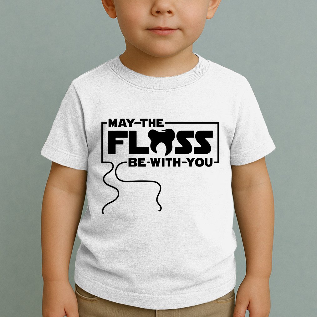 May The Floss Be With You Dentist Dentistry Dental Toddler T-Shirt