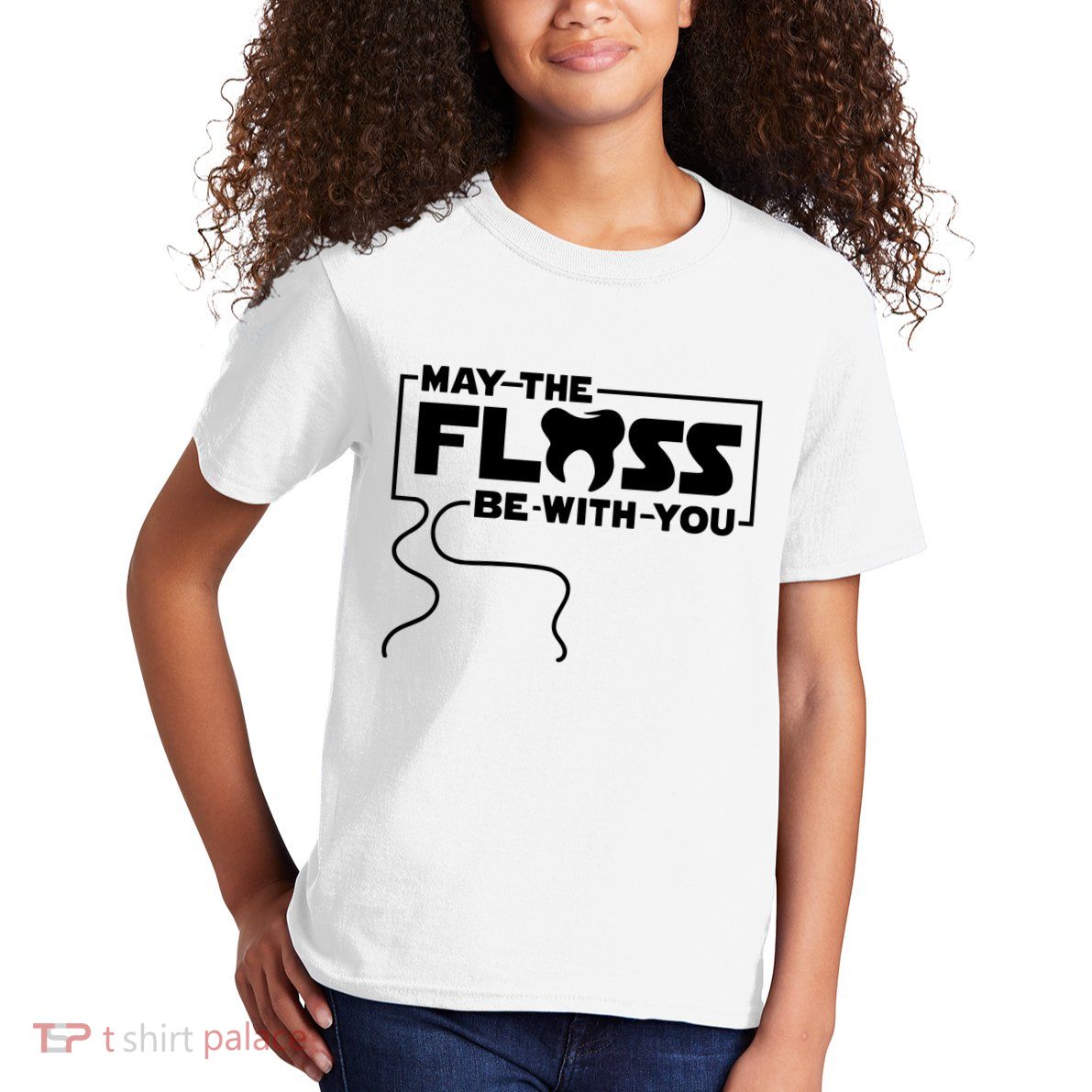 May The Floss Be With You Dentist Dentistry Dental Kids T-Shirt