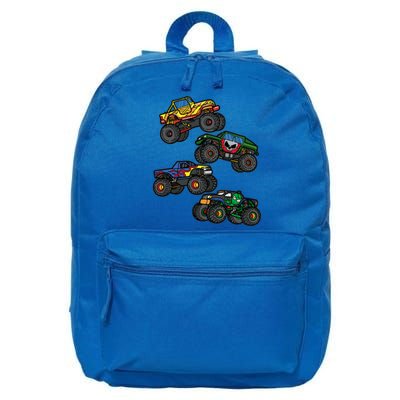 Monster Truck Funny Gift For Gift Assorted Boys Monster Truck Meaningful Gift 16 in Basic Backpack