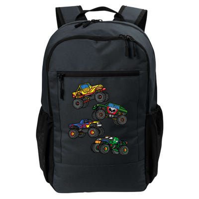 Monster Truck Funny Gift For Gift Assorted Boys Monster Truck Meaningful Gift Daily Commute Backpack