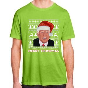 Merry Trumpmas Funny Donald Trump Santa Hat Holiday Xmas Gift Adult ChromaSoft Performance T-Shirt