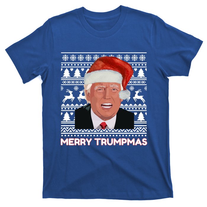 Merry Trumpmas Funny Donald Trump Santa Hat Holiday Xmas Gift T-Shirt